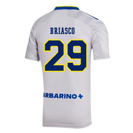 Kinder Fußball Norberto Briasco #29 Grau Auswärtstrikot Trikot 2021/22 T-Shirt