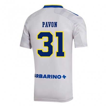 Kinder Fußball Cristian Pavon #31 Grau Auswärtstrikot Trikot 2021/22 T-Shirt