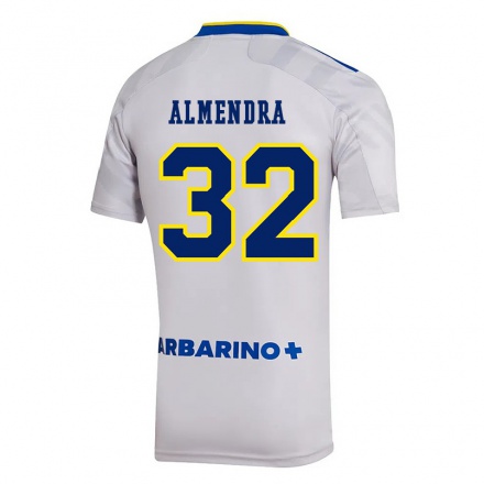 Kinder Fußball Agustin Almendra #32 Grau Auswärtstrikot Trikot 2021/22 T-Shirt
