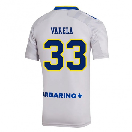 Kinder Fußball Alan Varela #33 Grau Auswärtstrikot Trikot 2021/22 T-Shirt