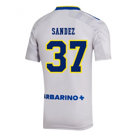 Kinder Fußball Agustin Sandez #37 Grau Auswärtstrikot Trikot 2021/22 T-Shirt