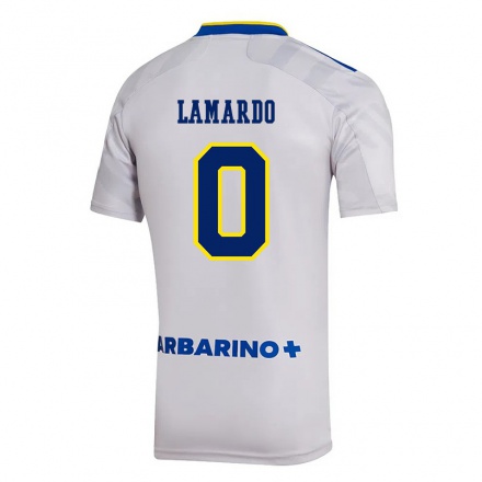 Kinder Fußball Gonzalo Lamardo #0 Grau Auswärtstrikot Trikot 2021/22 T-Shirt