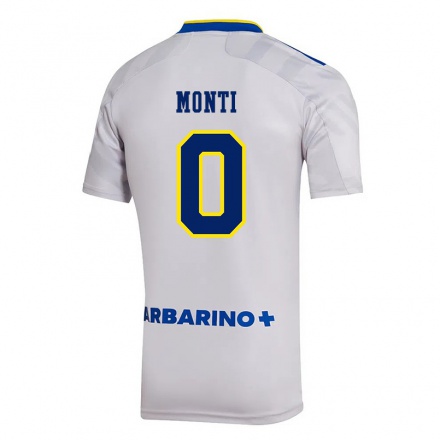 Kinder Fußball Isaac Monti #0 Grau Auswärtstrikot Trikot 2021/22 T-Shirt