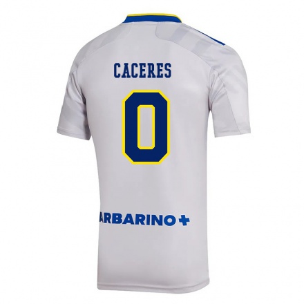 Kinder Fußball Franco Caceres #0 Grau Auswärtstrikot Trikot 2021/22 T-Shirt