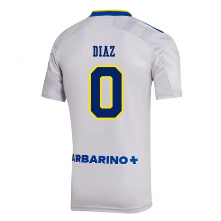 Kinder Fußball Sebastian Diaz #0 Grau Auswärtstrikot Trikot 2021/22 T-Shirt