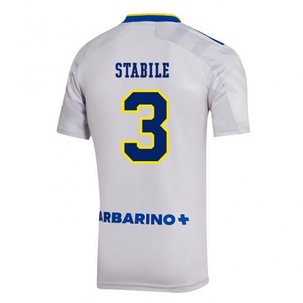 Kinder Fußball Eliana Stabile #3 Grau Auswärtstrikot Trikot 2021/22 T-Shirt