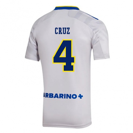 Kinder Fußball Julieta Cruz #4 Grau Auswärtstrikot Trikot 2021/22 T-Shirt