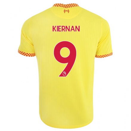 Kinder Fußball Leanne Kiernan #9 Gelb Ausweichtrikot Trikot 2021/22 T-shirt