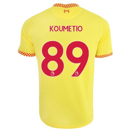 Kinder Fußball Billy Koumetio #89 Gelb Ausweichtrikot Trikot 2021/22 T-Shirt