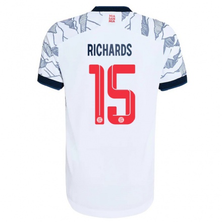 Kinder Fußball Chris Richards #15 Grau Weiß Ausweichtrikot Trikot 2021/22 T-shirt