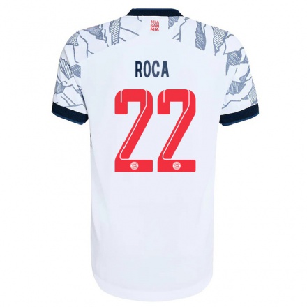Kinder Fußball Marc Roca #22 Grau Weiß Ausweichtrikot Trikot 2021/22 T-Shirt