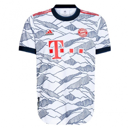 Kinder Fußball Thomas Muller #25 Grau Weiß Ausweichtrikot Trikot 2021/22 T-shirt
