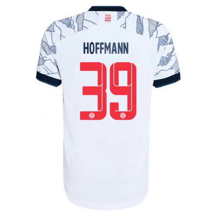 Kinder Fußball Ron-Thorben Hoffmann #39 Grau Weiß Ausweichtrikot Trikot 2021/22 T-Shirt