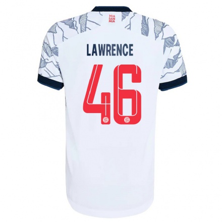 Kinder Fußball Jamie Lawrence #46 Grau Weiß Ausweichtrikot Trikot 2021/22 T-shirt
