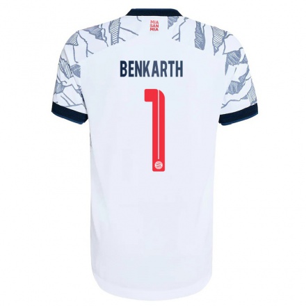 Kinder Fußball Laura Benkarth #1 Grau Weiß Ausweichtrikot Trikot 2021/22 T-Shirt