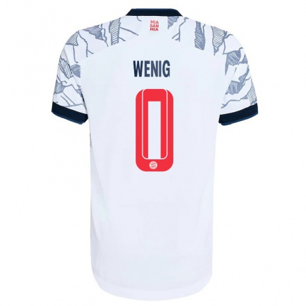 Kinder Fußball Marcel Wenig #0 Grau Weiß Ausweichtrikot Trikot 2021/22 T-shirt