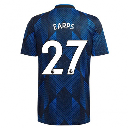 Kinder Fußball Mary Earps #27 Dunkelblau Ausweichtrikot Trikot 2021/22 T-shirt