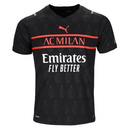 Kinder Fußball Zlatan Ibrahimovic #11 Schwarz Ausweichtrikot Trikot 2021/22 T-shirt