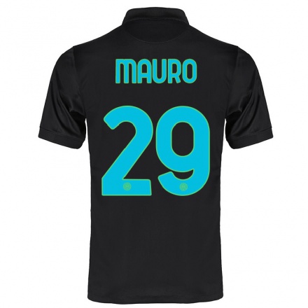 Kinder Fußball Ilaria Mauro #29 Schwarz Ausweichtrikot Trikot 2021/22 T-shirt