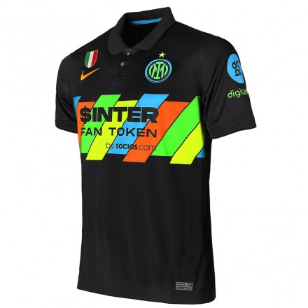 Kinder Fußball Fabio Cortinovis #40 Schwarz Ausweichtrikot Trikot 2021/22 T-shirt