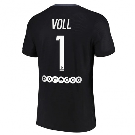 Kinder Fußball Charlotte Voll #1 Schwarz Ausweichtrikot Trikot 2021/22 T-shirt