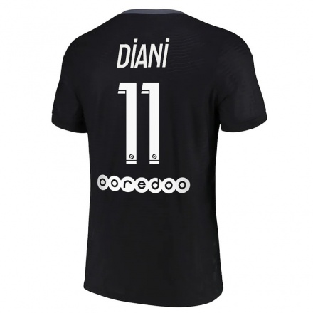 Kinder Fußball Kadidiatou Diani #11 Schwarz Ausweichtrikot Trikot 2021/22 T-Shirt
