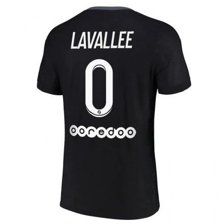 Kinder Fußball Lucas Lavallee #0 Schwarz Ausweichtrikot Trikot 2021/22 T-Shirt