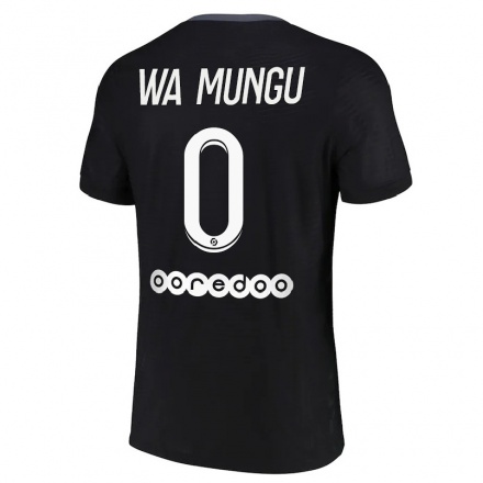 Kinder Fußball Vimoj Muntu Wa Mungu #0 Schwarz Ausweichtrikot Trikot 2021/22 T-Shirt