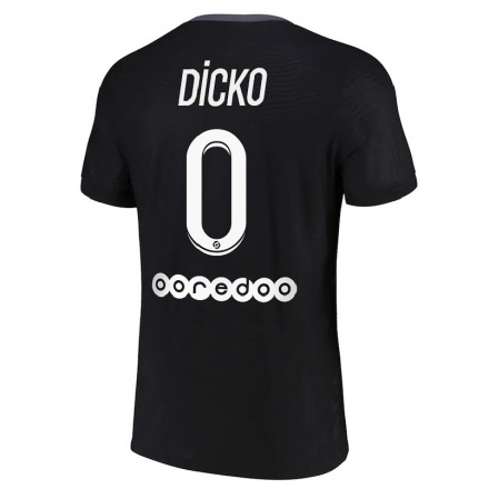 Kinder Fußball Aminata Dicko #0 Schwarz Ausweichtrikot Trikot 2021/22 T-Shirt