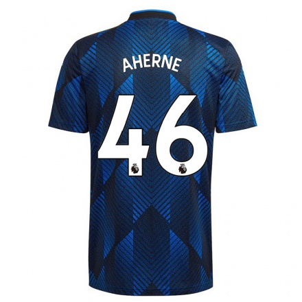 Kinder Fußball Alyssa Aherne #46 Dunkelblau Ausweichtrikot Trikot 2021/22 T-shirt