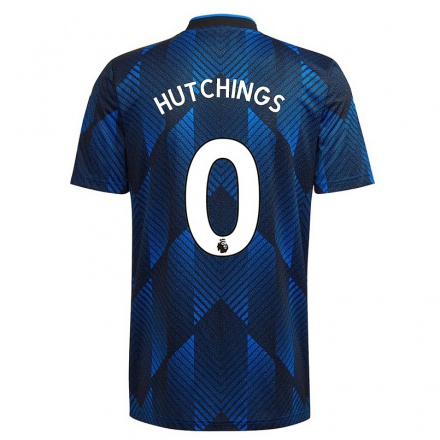 Kinder Fußball Annie Hutchings #0 Dunkelblau Ausweichtrikot Trikot 2021/22 T-Shirt