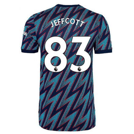 Kinder Fußball Henry Jeffcott #83 Blau Schwarz Ausweichtrikot Trikot 2021/22 T-shirt