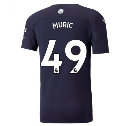 Kinder Fußball Arijanet Muric #49 Dunkelblau Ausweichtrikot Trikot 2021/22 T-Shirt