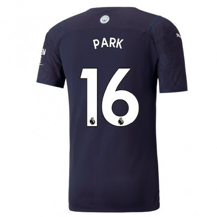 Kinder Fußball Jess Park #16 Dunkelblau Ausweichtrikot Trikot 2021/22 T-shirt