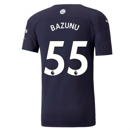 Kinder Fußball Gavin Bazunu #55 Dunkelblau Ausweichtrikot Trikot 2021/22 T-Shirt