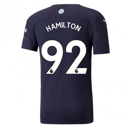 Kinder Fußball Micah Hamilton #92 Dunkelblau Ausweichtrikot Trikot 2021/22 T-Shirt