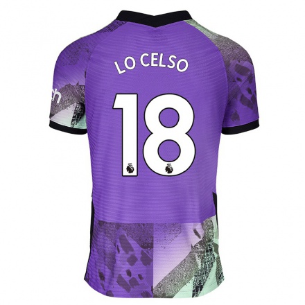 Kinder Fußball Giovani Lo Celso #18 Violett Ausweichtrikot Trikot 2021/22 T-shirt
