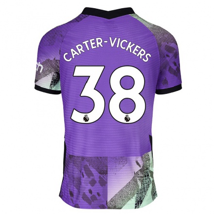 Kinder Fußball Cameron Carter-vickers #38 Violett Ausweichtrikot Trikot 2021/22 T-shirt