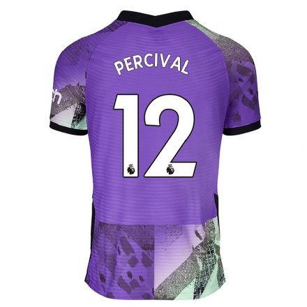 Kinder Fußball Ria Percival #12 Violett Ausweichtrikot Trikot 2021/22 T-Shirt