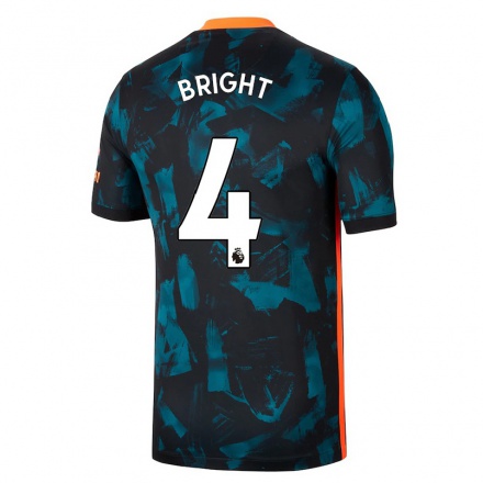 Kinder Fußball Millie Bright #4 Dunkelblau Ausweichtrikot Trikot 2021/22 T-shirt