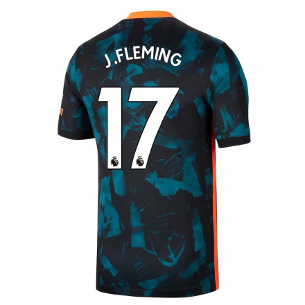 Kinder Fußball Jessie Fleming #17 Dunkelblau Ausweichtrikot Trikot 2021/22 T-shirt