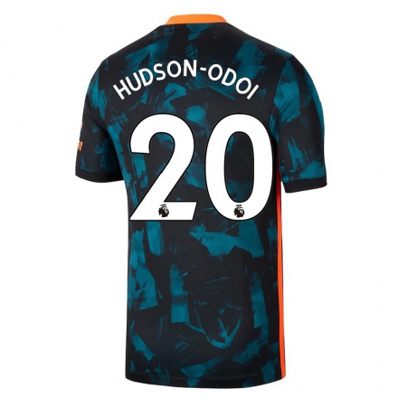 Kinder Fußball Callum Hudson-odoi #20 Dunkelblau Ausweichtrikot Trikot 2021/22 T-shirt