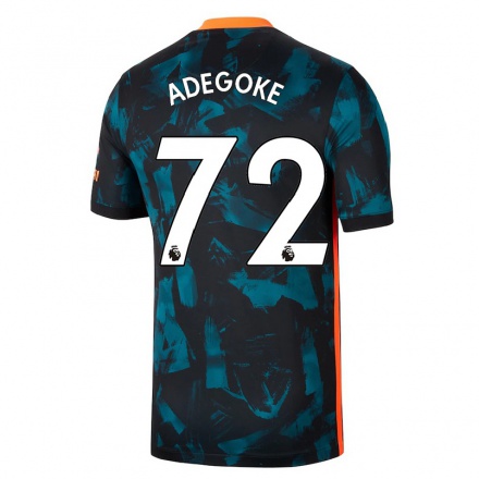 Kinder Fußball Prince Adegoke #72 Dunkelblau Ausweichtrikot Trikot 2021/22 T-shirt
