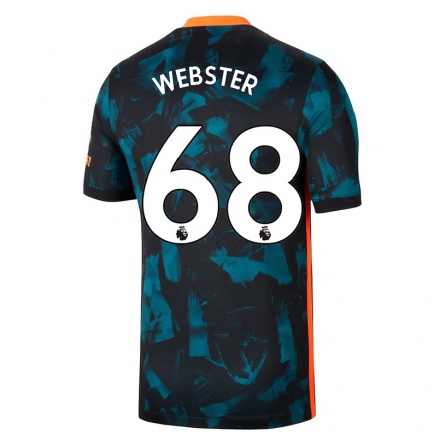 Kinder Fußball Charlie Webster #68 Dunkelblau Ausweichtrikot Trikot 2021/22 T-shirt