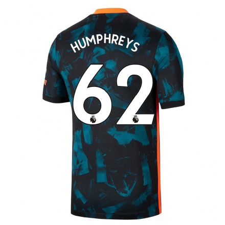 Kinder Fußball Bashir Humphreys #62 Dunkelblau Ausweichtrikot Trikot 2021/22 T-Shirt