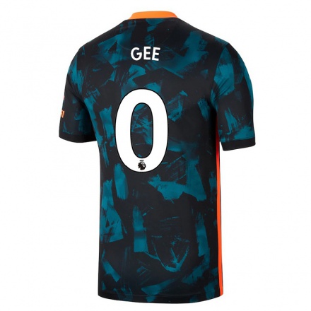 Kinder Fußball Billy Gee #0 Dunkelblau Ausweichtrikot Trikot 2021/22 T-shirt