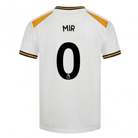 Kinder Fußball Rafa Mir #0 Weiß Gelb Ausweichtrikot Trikot 2021/22 T-Shirt