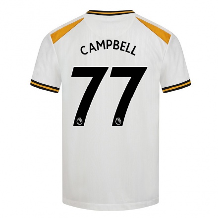 Kinder Fußball Chem Campbell #77 Weiß Gelb Ausweichtrikot Trikot 2021/22 T-shirt