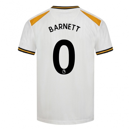 Kinder Fußball Ty Barnett #0 Weiß Gelb Ausweichtrikot Trikot 2021/22 T-shirt