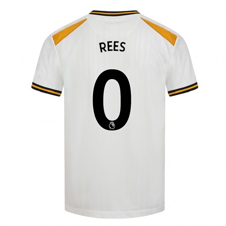 Kinder Fußball Mason Rees #0 Weiß Gelb Ausweichtrikot Trikot 2021/22 T-Shirt